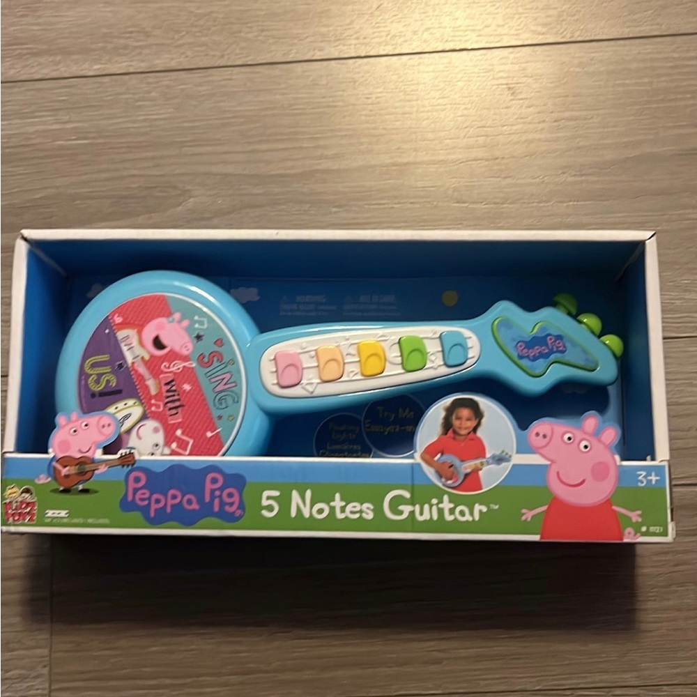 Peppa Pig 5 notes guitar 3+ kids toy